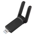thumbnail image 1 of USB WiFi Adapter, Dual Band WiFi Adapter 1300M Flexible Antenna  for Laptop, 1 of 8