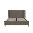 thumbnail image 5 of Max & Finn Ambrosia Kids' Full Upholstered Bed, Gray Velvet, 5 of 18
