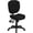 Black Fabric, variant on Emma + Oliver Mid-Back Black Fabric Pillow Top Ergonomic Task Office Chair