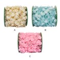 thumbnail image 2 of Rose Pearl String Ribbon Wrap Bridal Wedding Bouquet Beads Rose Garland Centerpiece Decoration, 2 of 7