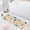 Hand Drawn Sun, variant on Haosy Watercolor Blue Purple Palm Leaves Bathroom Rugs Non Slip Absorbent Soft Plush Quick Dry Bath Mat, 39"x20"