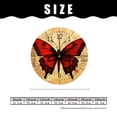thumbnail image 2 of 10 Inch Wall Clock Battery Operated Silent Clock Decorative for Office, Kitchen, Outdoor, Living Room，Butterfly on Manuscript with Ink Stains Cute Art, 2 of 4