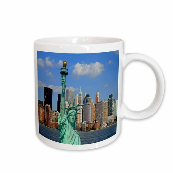 3drose, Nyc Statue of Liberty, 11oz Mug