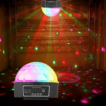 6 Colors LED Crystal Magic Ball Effect Light Disco DJ Stage Party
