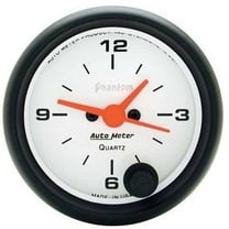 AUTO METER 5785 2IN CLOCK, 12 VOLT, ELEC, PHANTOM