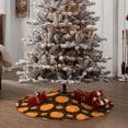 thumbnail image 4 of Fotbe Orange Pumpkin And Autumn Maple Pattern Christmas Tree Skirt, Tree Skirts Plush Christmas Decorations, Christmas Tree Skirts Xmas Decorations Holiday Party Decor-36", 4 of 6