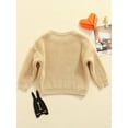 thumbnail image 4 of Bagilaanoe Newborn Baby Girl Boy Knitted Sweater Long Sleeve Pullover 0-3 Months Infant Warm Jumpers Tops Fall Winter Loose Knitwear, 4 of 8