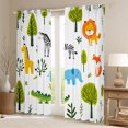 thumbnail image 2 of Castle Fairy Giraffe Zebra Fox Black Out Curtains,Wildlife Curtains Pack of 2 (42x63 Each), 2 of 6