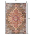 thumbnail image 3 of 4â€™ x 6â€™ Rustic Orange Medallion Area Rug, 3 of 8