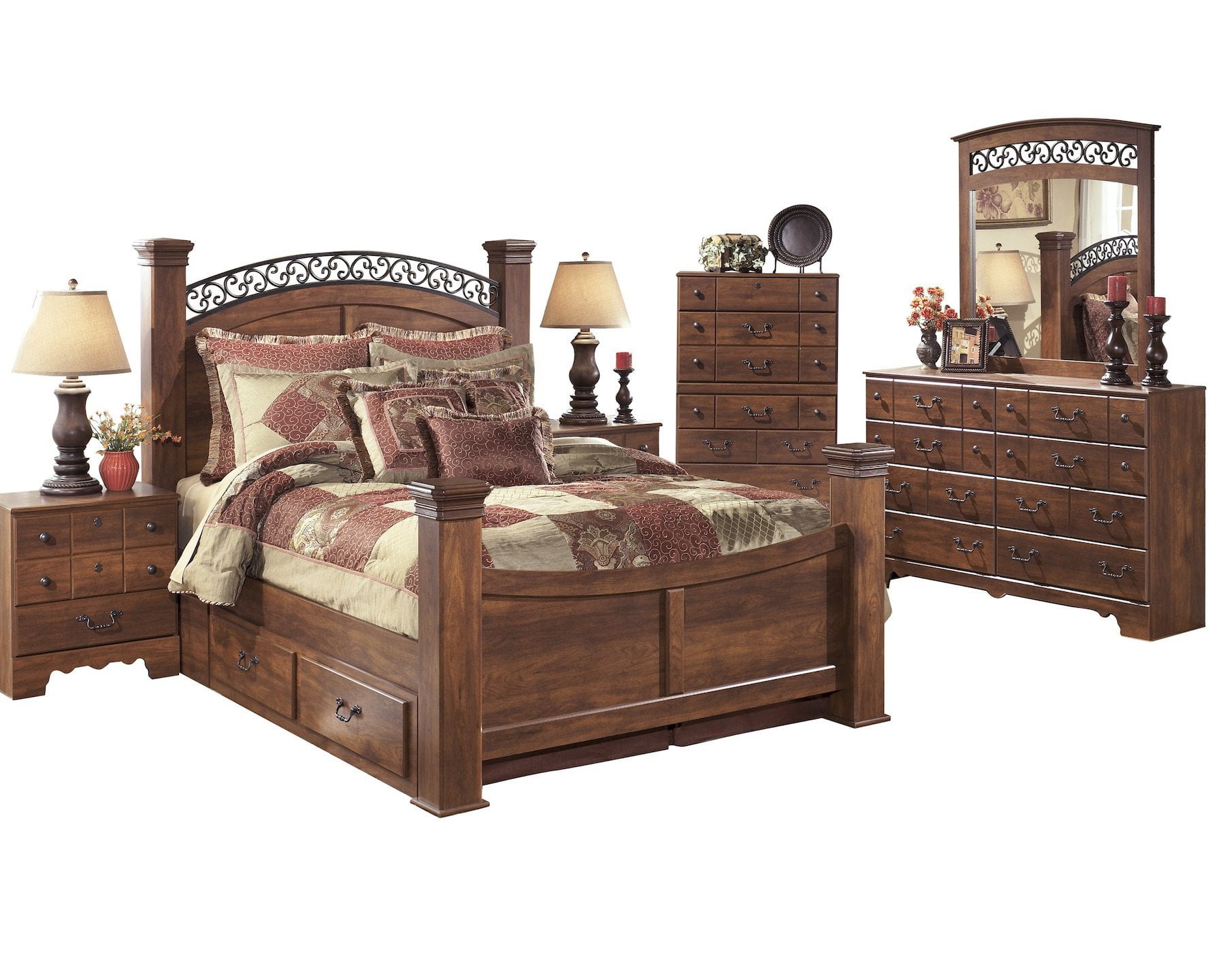 ashley furniture storage bedroom set