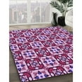 thumbnail image 2 of Ahgly Company Indoor Rectangle Patterned Pastel Purple Pink Area Rugs, 7' x 9', 2 of 6