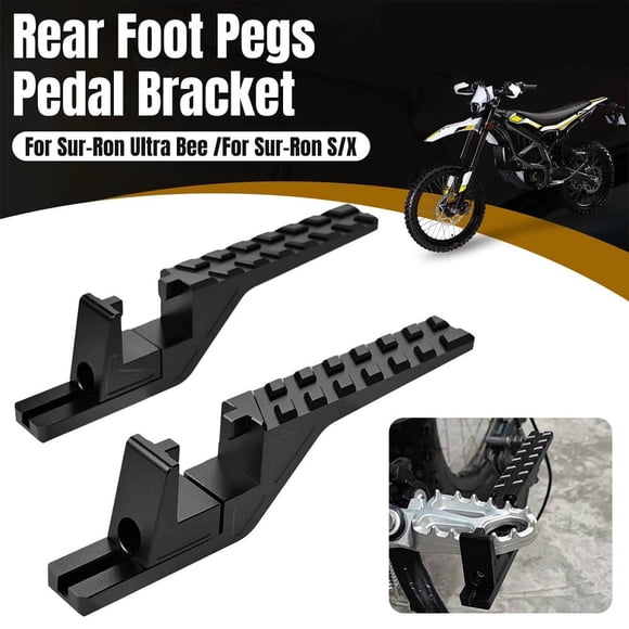 ALLTIMES Rear Foot Pegs Pedal Bracket / Passenger Footpegs for Sur Ron Ultra Bee for Sur-Ron S/X, CNC Aluminum Alloy