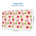 thumbnail image 2 of Bingfone Hand Drawn Strawberry Large Gaming Mouse Pad,Extended Desk Mousepad with Stitched Edges,Non-Slip Base,Water Resist Keyboard Pad for Gamer, Office & Home, 29.5 x 16 in, 2 of 6