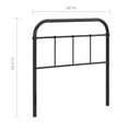 thumbnail image 3 of Ergode Serena Twin Steel Headboard - Brown, 3 of 4
