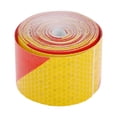 thumbnail image 1 of Cinta de pinstripe adhesiva de liberación de aire universal de 32.81ft x 1.97" para automóviles en rojo y amarillo, 1 of 6