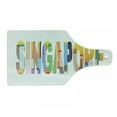 thumbnail image 1 of Singapore Cutting Board, Vibrant Big Letters Designed with City Construction Creative Digital Artwork, Decorative Tempered Glass Cutting and Serving Board, in 3 Sizes, by Ambesonne, 1 of 2