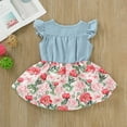 thumbnail image 3 of Infant Baby Girl Clothes Baby Girl Sleeveless Dress Baby Girl Floral Dress Casual Dress Baby Girl Summer Dress 9-12 Months, 3 of 5