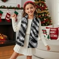 thumbnail image 3 of Garronmavis Zebra Stripes Girls Outerwear Vest Size 11-12 Versatile Winter Lightweight Sleeveless Jacket with Pocket Stand Collar Girls Zippered Vest Warm Fall Outfits Fashion Clothing, 3 of 7