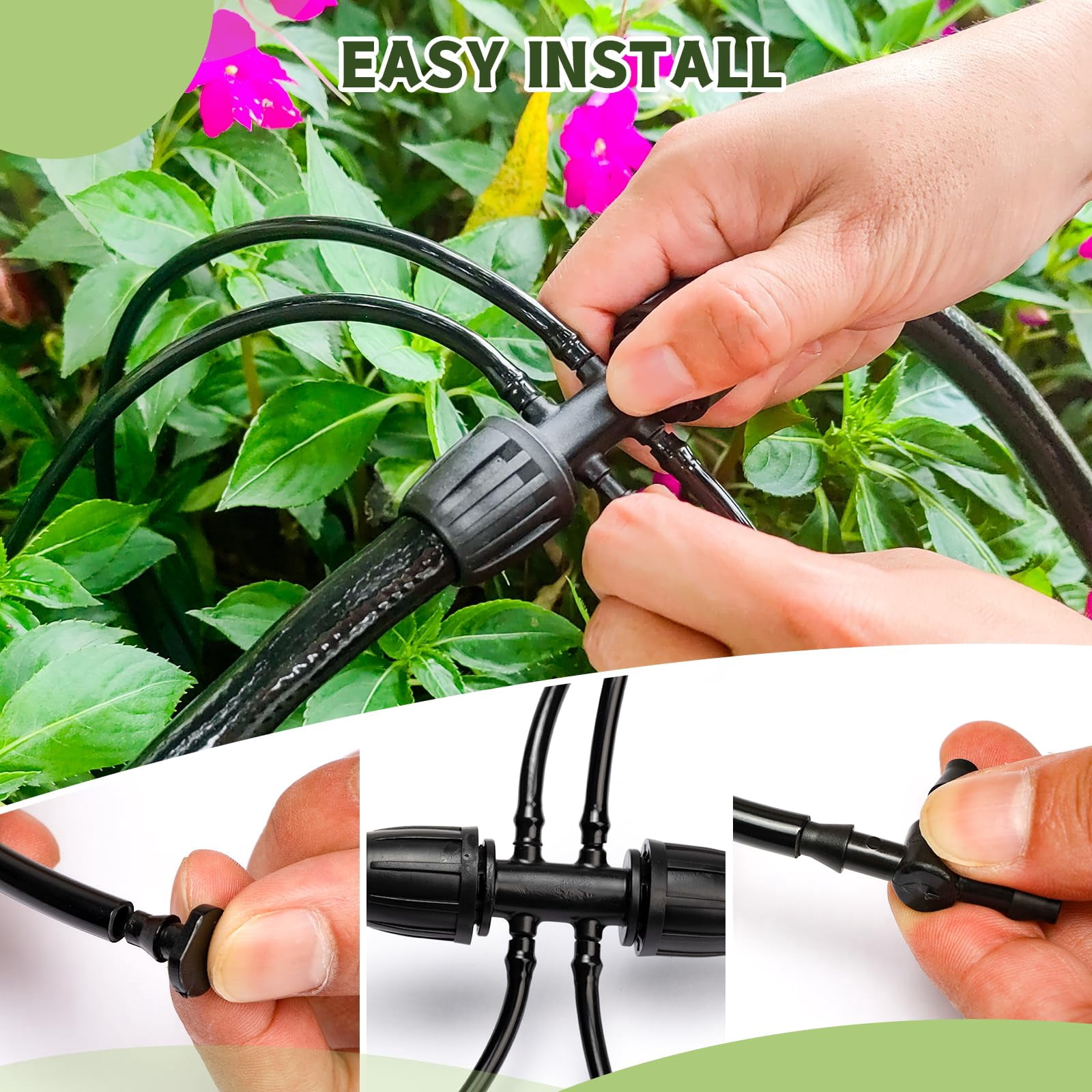 50/ 100/ 240FT Drip Irrigation System Kit Automatic Garden Watering System for Plant Greenhouse Yard Lawn