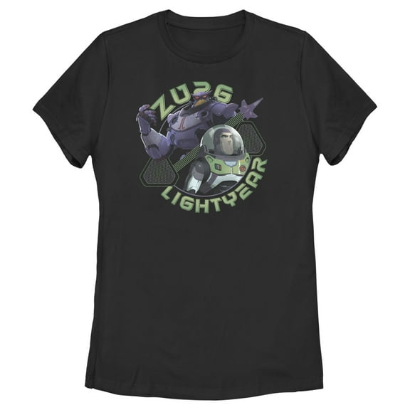 Women's Lightyear Zurg and Lightyear  Graphic Tee Black Large