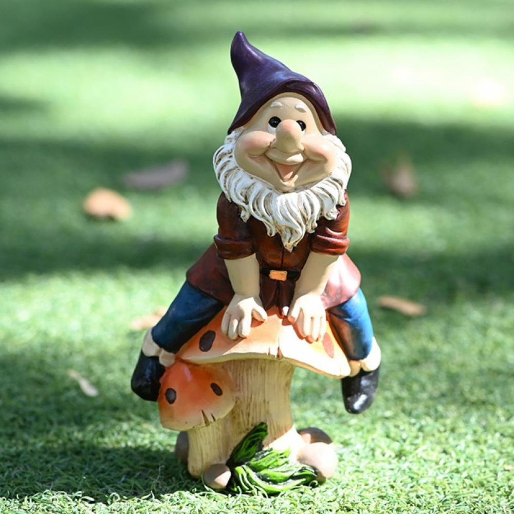 NEW Solar Powered Dancing Bearded Garden Gnome Cute Fairytale Bobble Head Toy!!! 