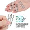thumbnail image 2 of OULII 50 Pcs Clips de Rideaux en Métal pour Rideaux Matériel de Rideaux Robuste Installation Facile, 2 of 7