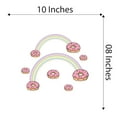thumbnail image 4 of Danish Pastel Wall Decal Cute Pastel Rainbow Over Donuts with Rainbow Sprinkles Bedroom Wall Decal for Girls Cute Themed Room Décor - Size: 10 In x 8 In, 4 of 5
