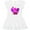 AA-White, variant on Inktastic Lil' Purple Bronto Rawr Girls Toddler Dress