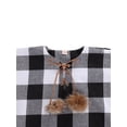 thumbnail image 3 of Okbabeha Baby Girl Plaid Outwear Cloak Clothes Children Windproof Christmas Pullover, 3 of 6