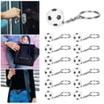 thumbnail image 4 of Colgante de Bola de fútbol, ​​Llaves de fútbol 12pcs regalo de plásTiCO de fútbol de fútbol para regalo de fiesta para la decoración del centro deportivo para el premio, 4 of 7