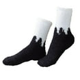 thumbnail image 1 of Whataatahia Calcetines de lana de coral color crema, cálidos y gruesos, calcetines de tubo para dormir en casa, 1 of 5