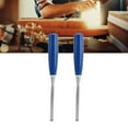 thumbnail image 2 of CHICIRIS Wood Chisel,2pcs Wood Chisels High Hardness Wood Carving Chisel Set with Blue Handle for Woodworking Flat Chisel Slotting Chisel,Wood Chisel Tool, 2 of 8