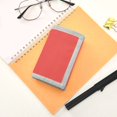 thumbnail image 7 of JIALIOU Nylon Trifold Card Wallet with ID Window Zipper Pocket for Men Women Teen Plain Red, 7 of 7