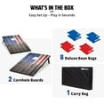 thumbnail image 2 of Wild Sports 2'x3' Cornhole Outdoor Game Set, USA Flag or Natural Wood Options with Carry Bag Included, 2 of 5