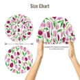 thumbnail image 5 of Kdxio Tulips Flowers Pattern Satin Bonnet Silk Bonnet Hair Bonnet for Sleeping Hair Bonnets for Women Curly Natural Hair, 5 of 6