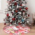 thumbnail image 7 of Lsque Sanrio Print Christmas Tree Skirt, Tree Skirt with Ties or Velcro, Perfect for Holiday Decorations, Halloween, and New Year-36", 7 of 7