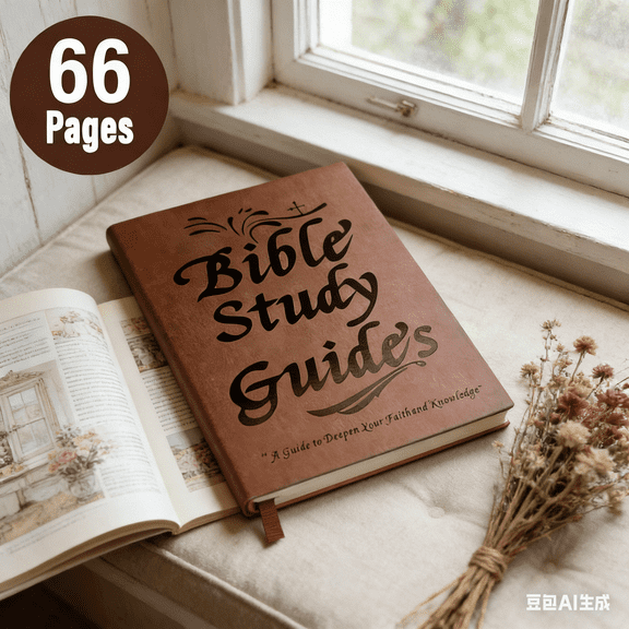 Bisitoy Comprehensive Bible Study Guide: Leather-Bound Journal for Deepening Your Spiritual Journey and Understanding