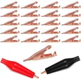 thumbnail image 2 of 20 Pack Micro Toothless Alligator Test Clips Small Solid Copper Alligator Cli, 2 of 5