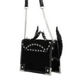 thumbnail image 5 of Gothic Diabolic Horns and Spikes Black Purse, 5 of 7