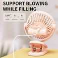 thumbnail image 3 of Needhep Desk Fan With Remote,Small Bladeless Fan, Small Fans for Desk, Small Wall Mount Fan, Portable Camping Fan (White), 3 of 6
