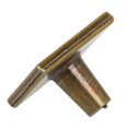 thumbnail image 3 of GlideRite 1-1/4 in. Square Deco Cabinet Knob, Antique Brass, Pack of 5, 3 of 3