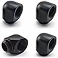 thumbnail image 3 of SDTC Tech 4-Pack G1/4" Male to Female Extender Connector 90° Angle Elbow Fitting for PC Water Cooling System, 3 of 4