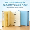 thumbnail image 3 of Carpeta organizadora de documentos importantes con etiquetas for registros familiares, folio planificador de emergencias, 3 of 4