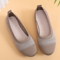 thumbnail image 5 of CPNG Women Walking Shoes Pointed Toe Lightweight Soft Slip On Mesh Flat Shoes Woven Orthopedic Soft Arch Support Breathable Work Office Sneakers, 5 of 8