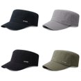 thumbnail image 3 of Shenmeida Quick Dry Sweat-absorbing Flat Top Cadet Caps Adjustable Military Stylish Flat Top Hats for Men, 3 of 6