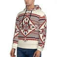 thumbnail image 3 of Xecao Fashion Tatreez Pattern Men's Adult Pullover Hoodie,Hooded Sweatshirt-3X-Large, 3 of 7