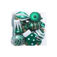 thumbnail image 1 of Advancent Juego de bolas colgantes con forma de corazón, decoraciones festivas, adornos, regalos pensativos, juego de bolas colgantes, Feliz Kits de decoración para fiestas hierba verde, 1 of 6