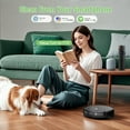 thumbnail image 4 of ONSON Robot Vacuum and Mop Combo, 2 in 1 Mopping Robotic Vacuum with Schedule, App/Bluetooth/Voice, Max Suction 2000Pa, Self-Charging Robot Vacuum Cleaner, 4 of 9