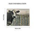 thumbnail image 3 of Orinice  Collection BW Country Cows on Wood Poster Print by JB Hyler  16x12in, 3 of 6