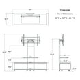 thumbnail image 5 of Flat panel TV mounting system w/ 3 AV shelves for up to 85" plasma or LCD/LED TVs - Dark Oak/Black, 5 of 5